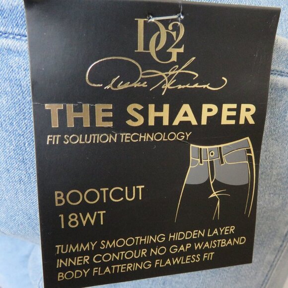 DG2 by Diane Gilman Jean Women The Shaper ELASTIC No-Gap Waistband Size 18WT NWT - Picture 4 of 4